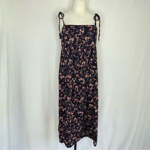 Old Navy Navy Floral Midi Dress